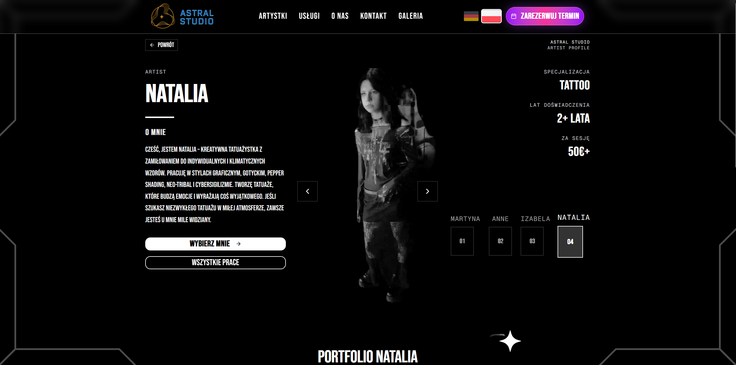 Artist profile - Natalia