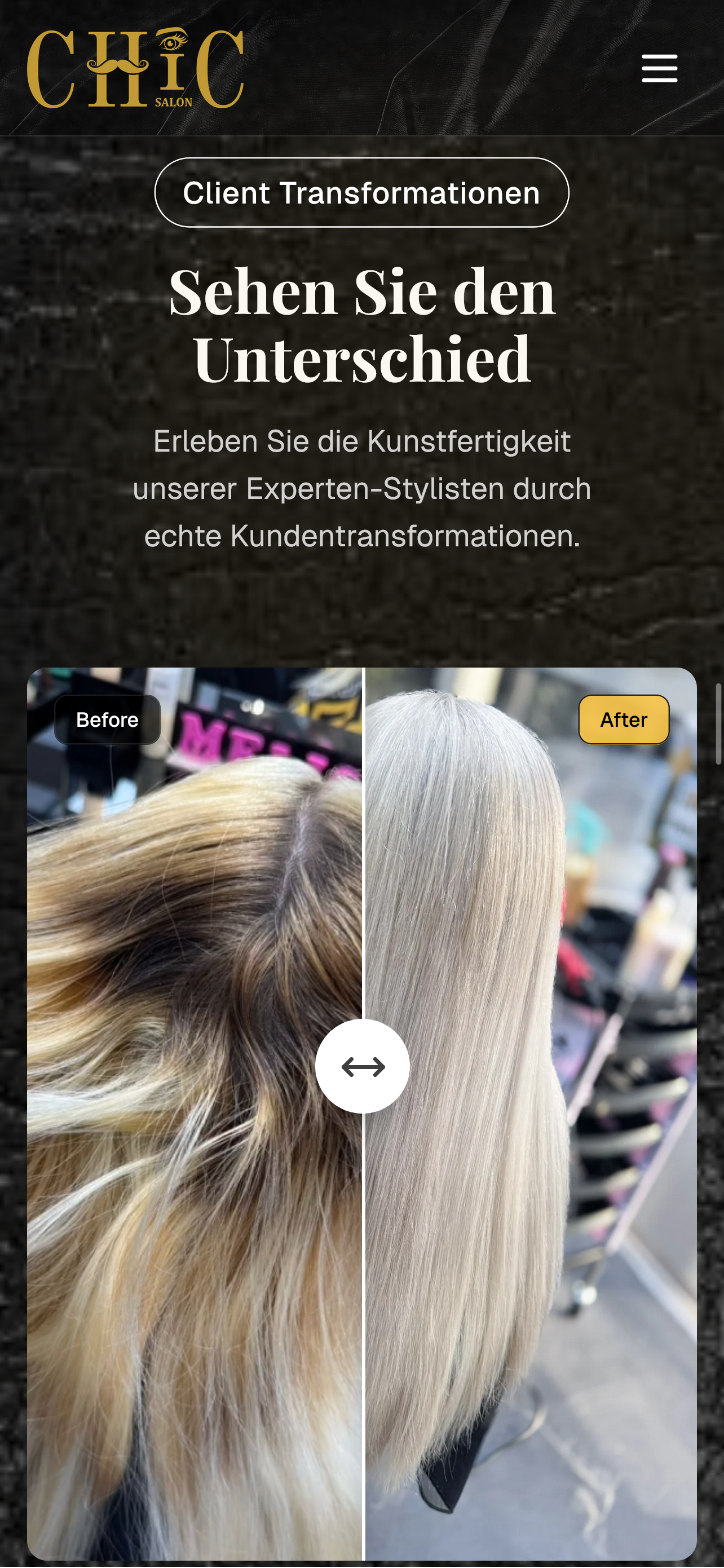 Before/After transformations