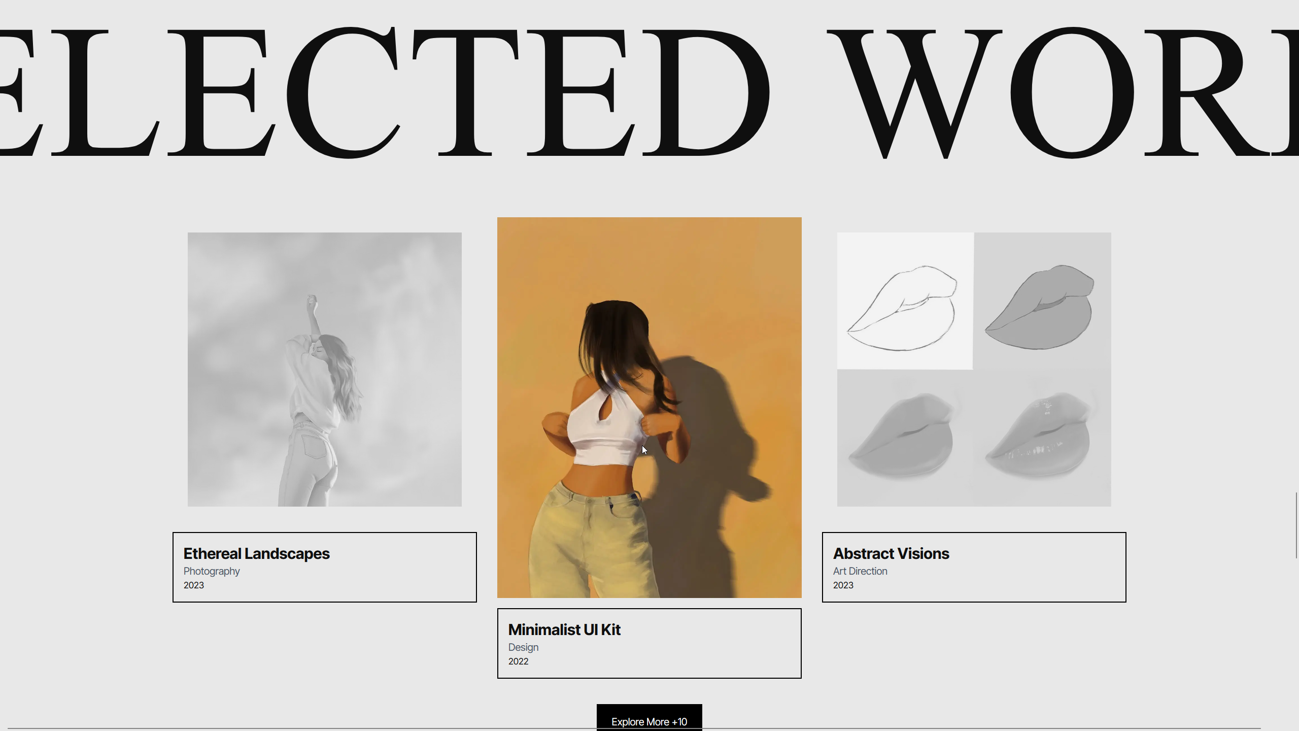 Selected Work gallery